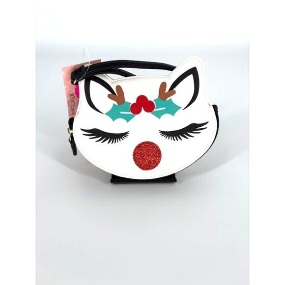 Betsey Johnson Handbags - Betsey Johnson Holiday Reindeer Kitty Coin Purse – Brand New & Rare Find!